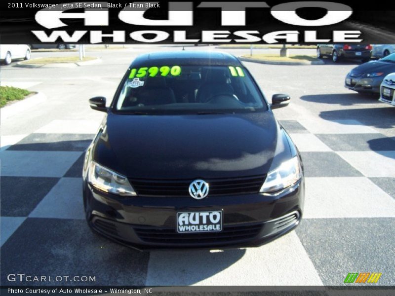 Black / Titan Black 2011 Volkswagen Jetta SE Sedan