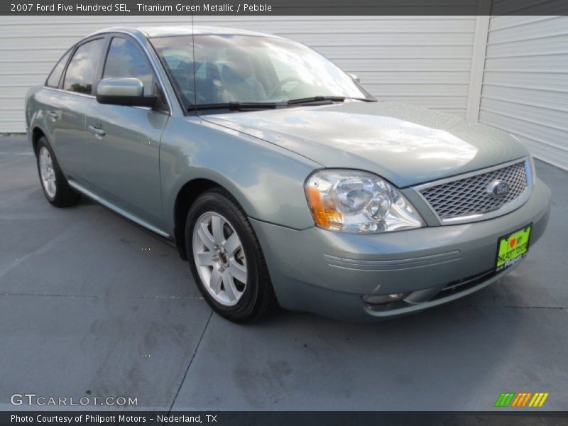 Titanium Green Metallic / Pebble 2007 Ford Five Hundred SEL