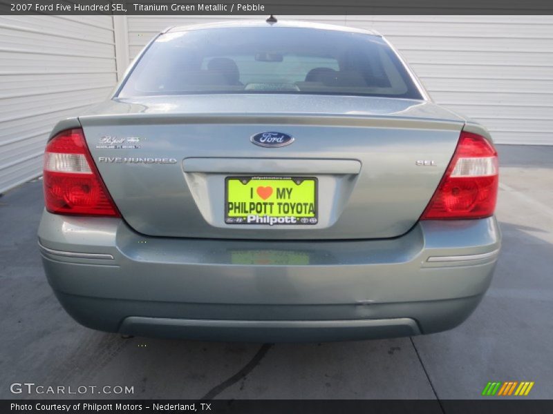 Titanium Green Metallic / Pebble 2007 Ford Five Hundred SEL