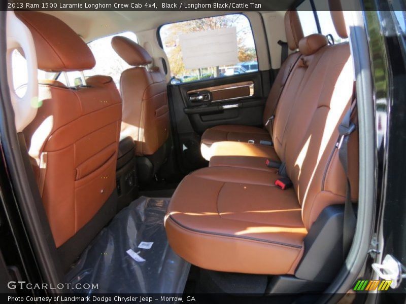Rear Seat of 2013 1500 Laramie Longhorn Crew Cab 4x4