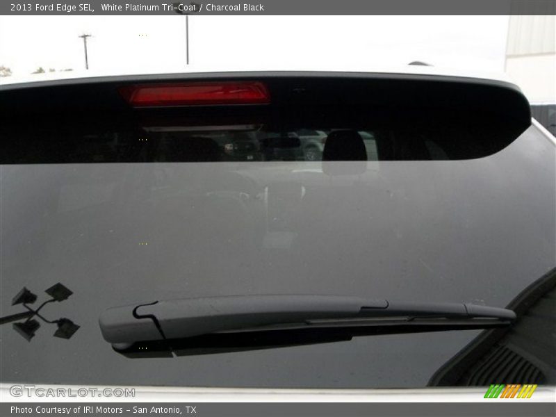 White Platinum Tri-Coat / Charcoal Black 2013 Ford Edge SEL