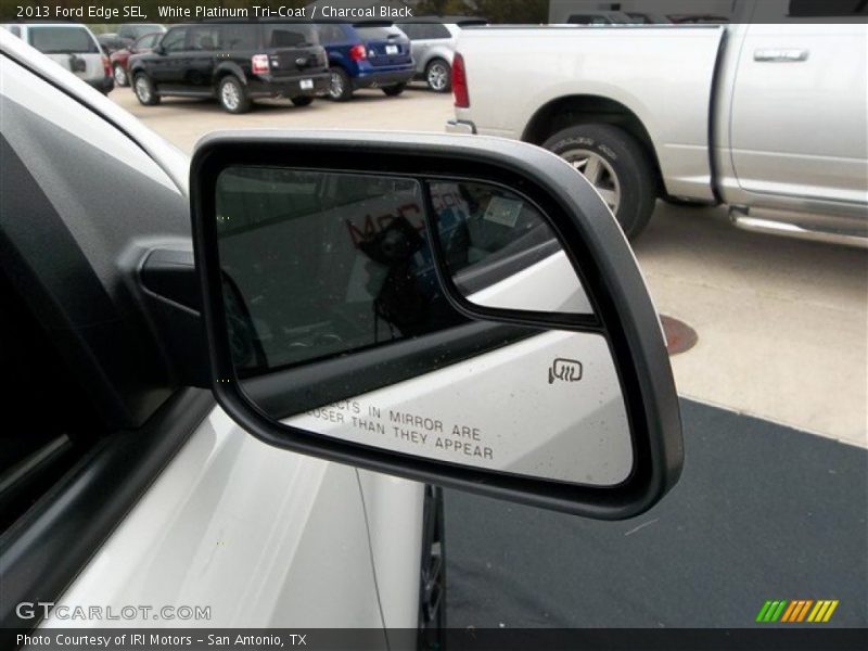 White Platinum Tri-Coat / Charcoal Black 2013 Ford Edge SEL