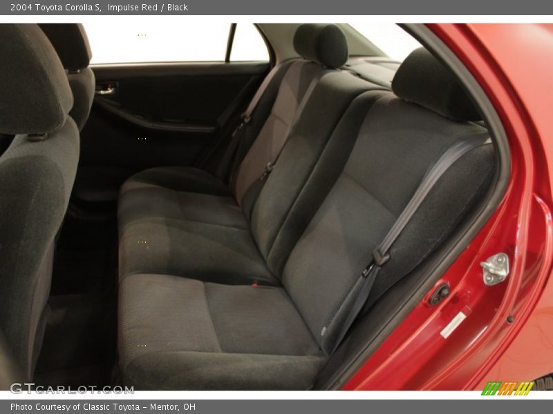 Impulse Red / Black 2004 Toyota Corolla S