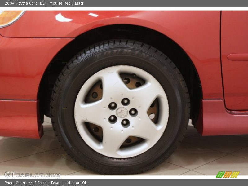 Impulse Red / Black 2004 Toyota Corolla S