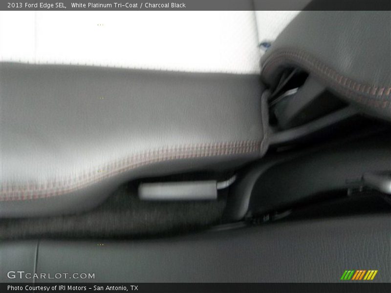 White Platinum Tri-Coat / Charcoal Black 2013 Ford Edge SEL