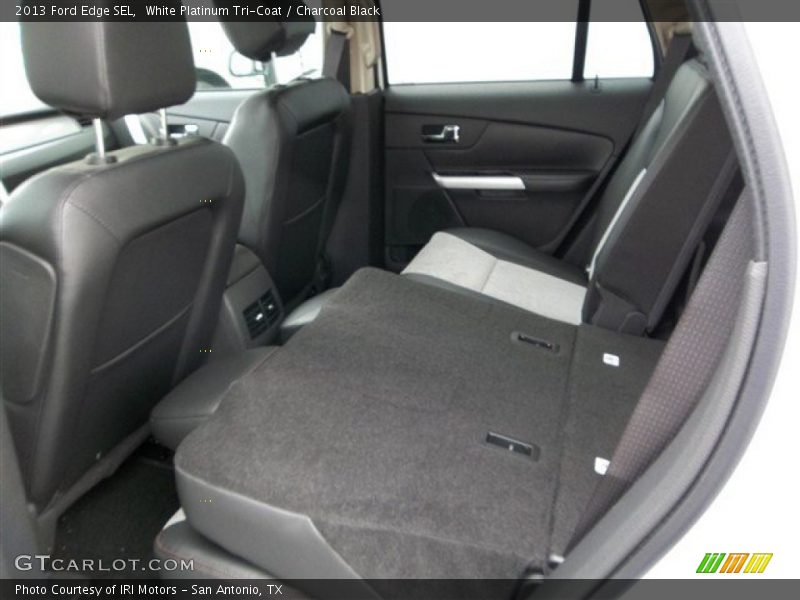White Platinum Tri-Coat / Charcoal Black 2013 Ford Edge SEL