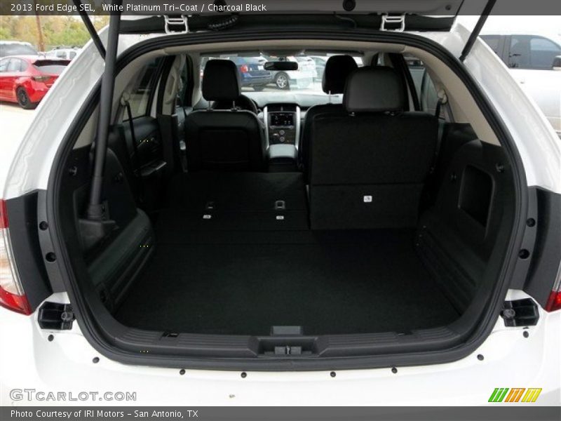 White Platinum Tri-Coat / Charcoal Black 2013 Ford Edge SEL