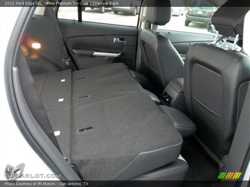 White Platinum Tri-Coat / Charcoal Black 2013 Ford Edge SEL