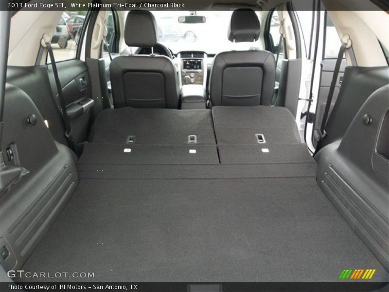 White Platinum Tri-Coat / Charcoal Black 2013 Ford Edge SEL