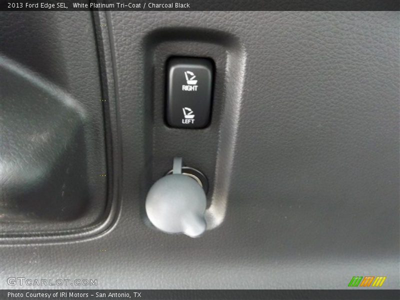 White Platinum Tri-Coat / Charcoal Black 2013 Ford Edge SEL
