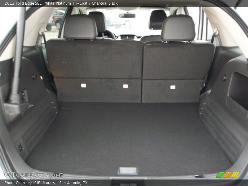 White Platinum Tri-Coat / Charcoal Black 2013 Ford Edge SEL