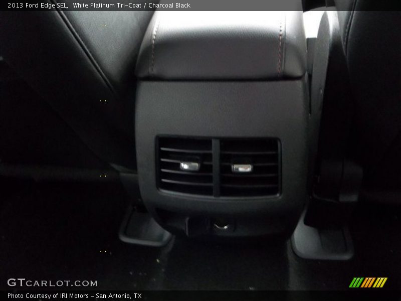 White Platinum Tri-Coat / Charcoal Black 2013 Ford Edge SEL