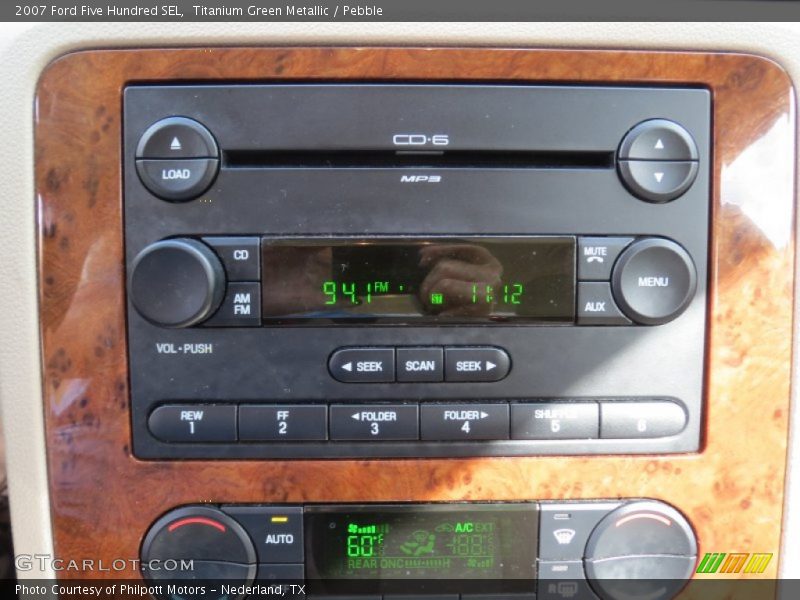 Audio System of 2007 Five Hundred SEL