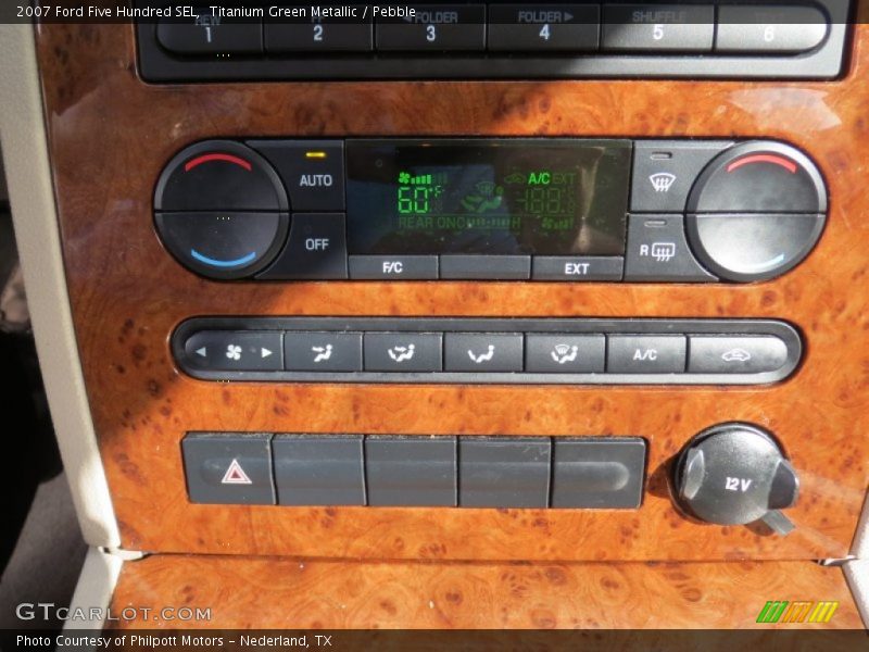 Controls of 2007 Five Hundred SEL