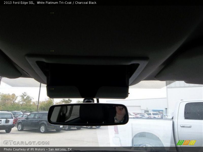 White Platinum Tri-Coat / Charcoal Black 2013 Ford Edge SEL
