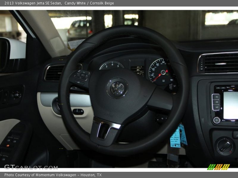 Candy White / Cornsilk Beige 2013 Volkswagen Jetta SE Sedan