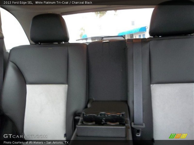 White Platinum Tri-Coat / Charcoal Black 2013 Ford Edge SEL