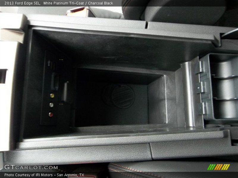 White Platinum Tri-Coat / Charcoal Black 2013 Ford Edge SEL