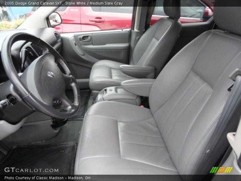 Stone White / Medium Slate Gray 2005 Dodge Grand Caravan SXT