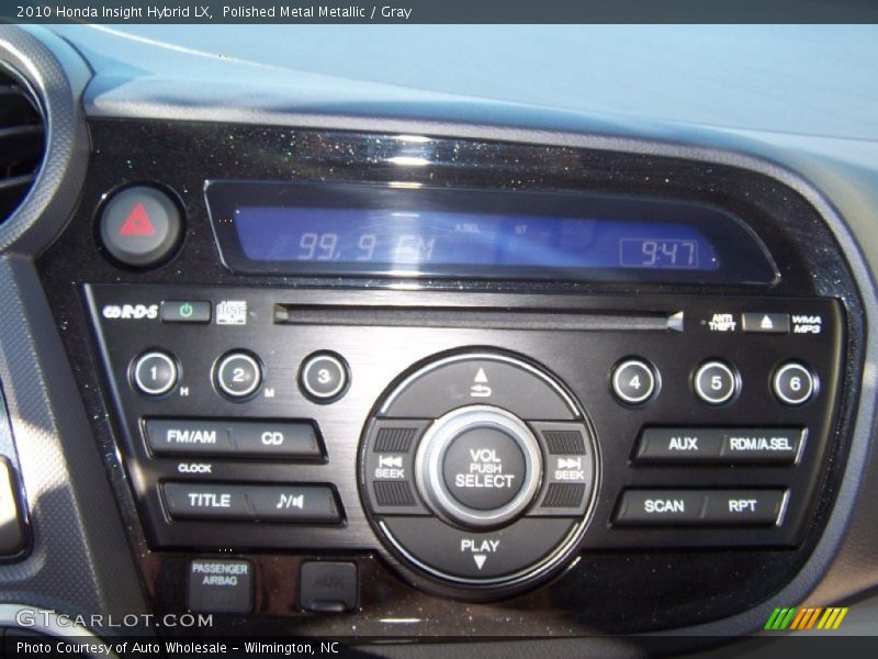 Polished Metal Metallic / Gray 2010 Honda Insight Hybrid LX