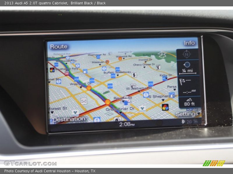 Navigation of 2013 A5 2.0T quattro Cabriolet