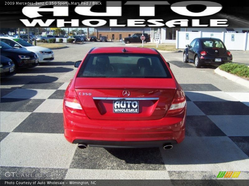 Mars Red / Black 2009 Mercedes-Benz C 350 Sport
