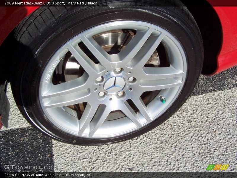 Mars Red / Black 2009 Mercedes-Benz C 350 Sport