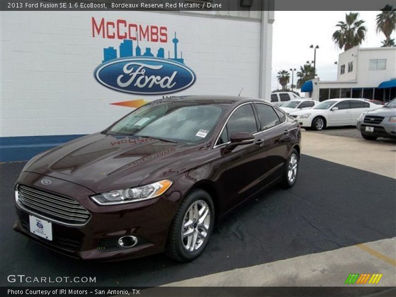 Bordeaux Reserve Red Metallic / Dune 2013 Ford Fusion SE 1.6 EcoBoost