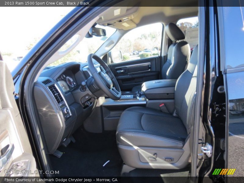  2013 1500 Sport Crew Cab Black Interior