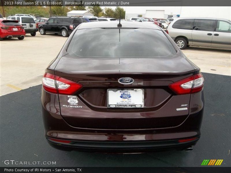 Bordeaux Reserve Red Metallic / Dune 2013 Ford Fusion SE 1.6 EcoBoost