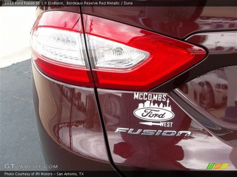 Bordeaux Reserve Red Metallic / Dune 2013 Ford Fusion SE 1.6 EcoBoost