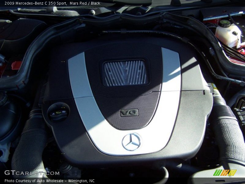 Mars Red / Black 2009 Mercedes-Benz C 350 Sport