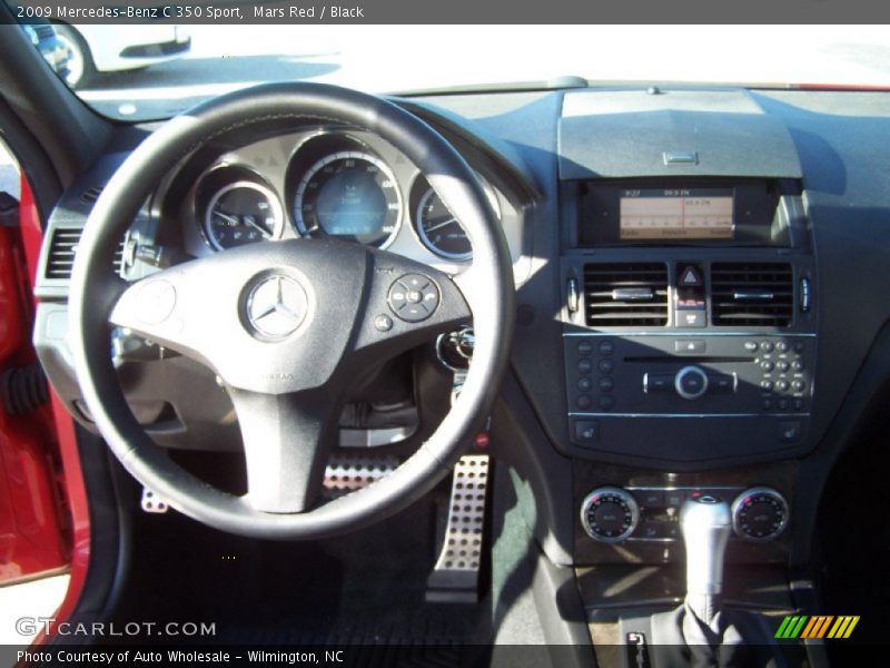 Mars Red / Black 2009 Mercedes-Benz C 350 Sport