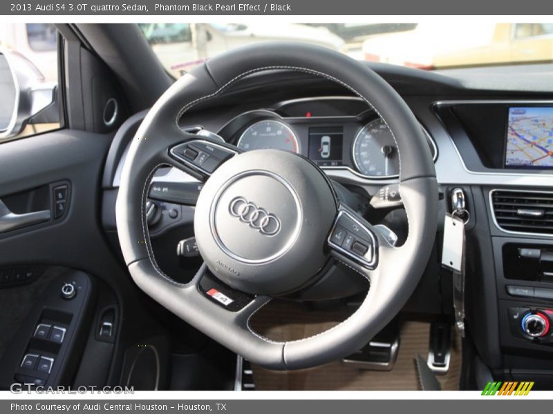 Phantom Black Pearl Effect / Black 2013 Audi S4 3.0T quattro Sedan