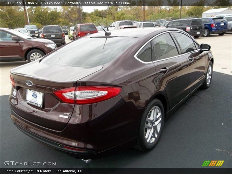 Bordeaux Reserve Red Metallic / Dune 2013 Ford Fusion SE 1.6 EcoBoost