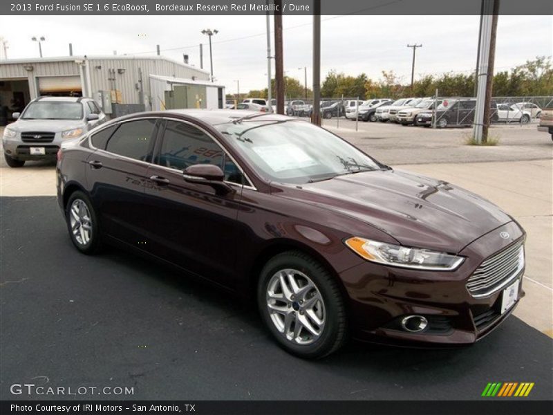 Bordeaux Reserve Red Metallic / Dune 2013 Ford Fusion SE 1.6 EcoBoost