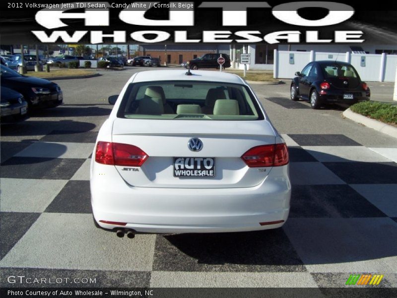 Candy White / Cornsilk Beige 2012 Volkswagen Jetta TDI Sedan