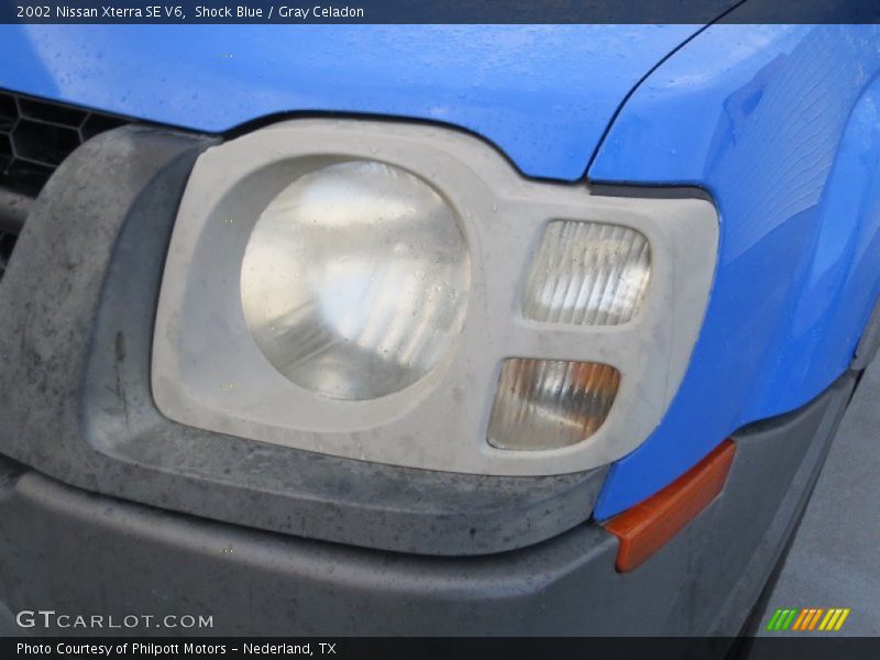 Shock Blue / Gray Celadon 2002 Nissan Xterra SE V6