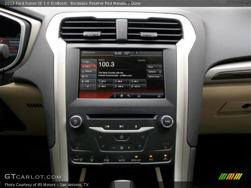 Controls of 2013 Fusion SE 1.6 EcoBoost