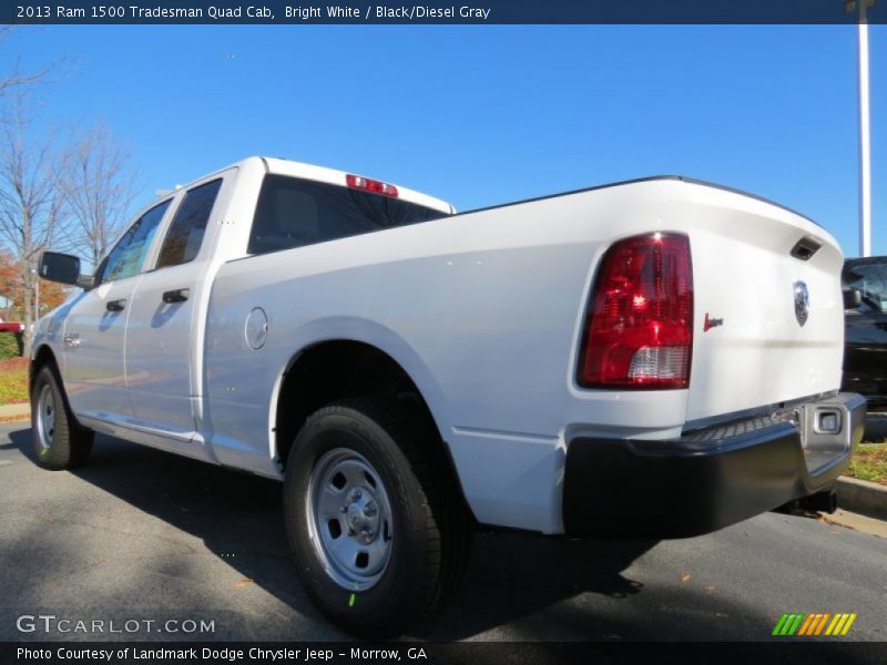 Bright White / Black/Diesel Gray 2013 Ram 1500 Tradesman Quad Cab