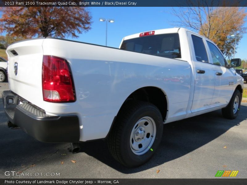 Bright White / Black/Diesel Gray 2013 Ram 1500 Tradesman Quad Cab