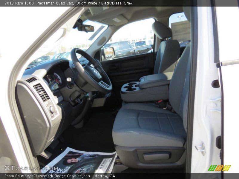 Bright White / Black/Diesel Gray 2013 Ram 1500 Tradesman Quad Cab