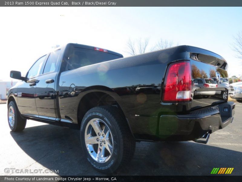 Black / Black/Diesel Gray 2013 Ram 1500 Express Quad Cab