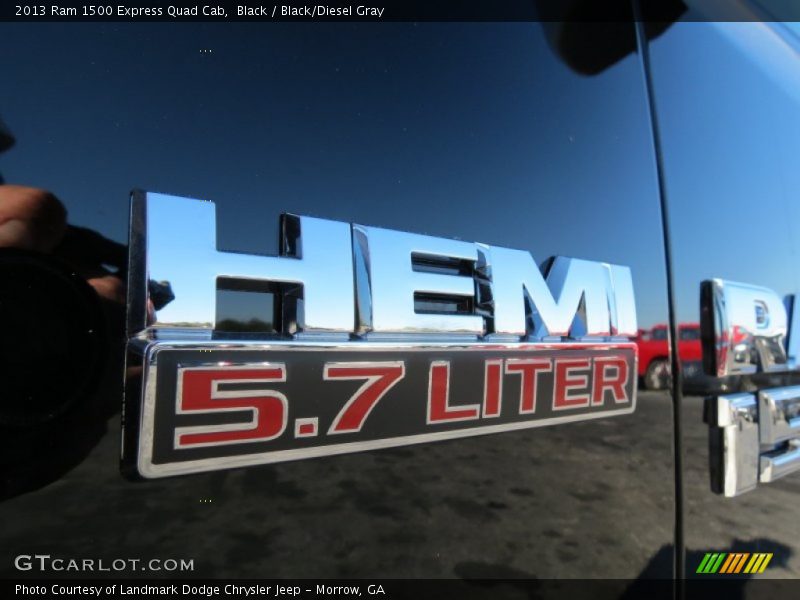 Black / Black/Diesel Gray 2013 Ram 1500 Express Quad Cab