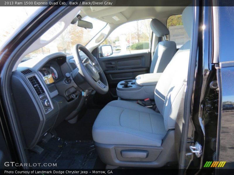 Black / Black/Diesel Gray 2013 Ram 1500 Express Quad Cab