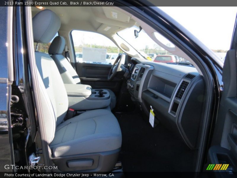Black / Black/Diesel Gray 2013 Ram 1500 Express Quad Cab