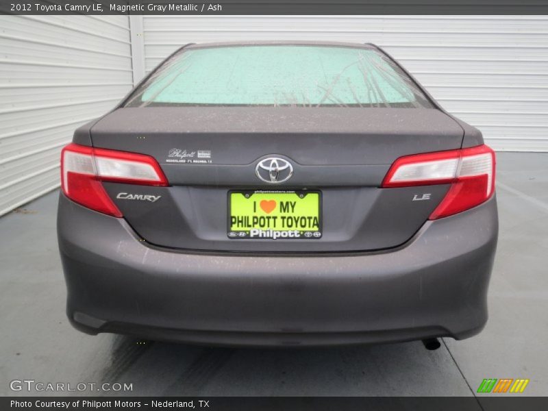Magnetic Gray Metallic / Ash 2012 Toyota Camry LE