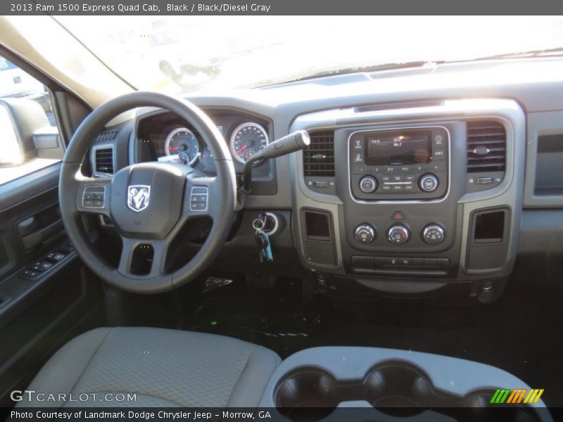 Black / Black/Diesel Gray 2013 Ram 1500 Express Quad Cab