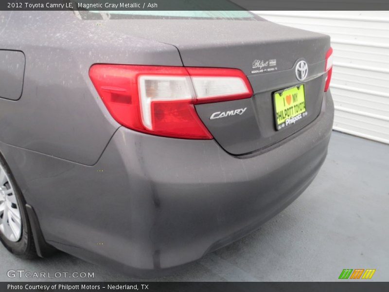 Magnetic Gray Metallic / Ash 2012 Toyota Camry LE