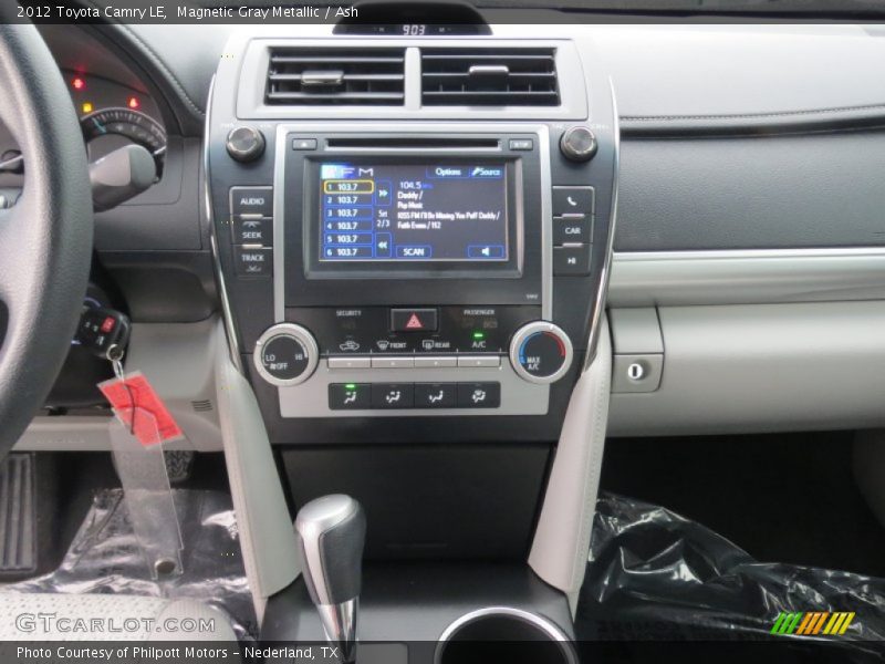 Magnetic Gray Metallic / Ash 2012 Toyota Camry LE